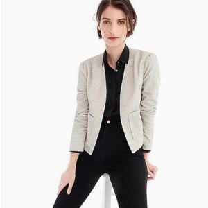 J. Crew 365 Boucle Blazer, Salt and Pepper, Size Small